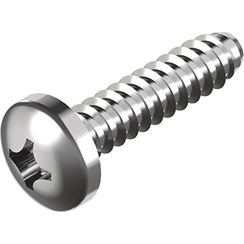 Vis à tôle tête bombée cruciforme DIN 7981 A2 4.8x25 pour menuiserie ALU