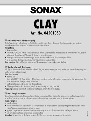 Reinigungsknete SONAX Clay 100 g für Lack, Glas und Chrom