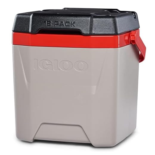 Igloo Quantum 12 Quart Cooler, Sandstone/Red