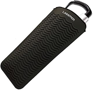 Heat Resistant Silicone Mat Pouch, Mat Cover for Curling Irons, Hair Straightener, Flat Irons, and Other Hot Hair Tools, Height 28.5cm & Width 14cm, Black