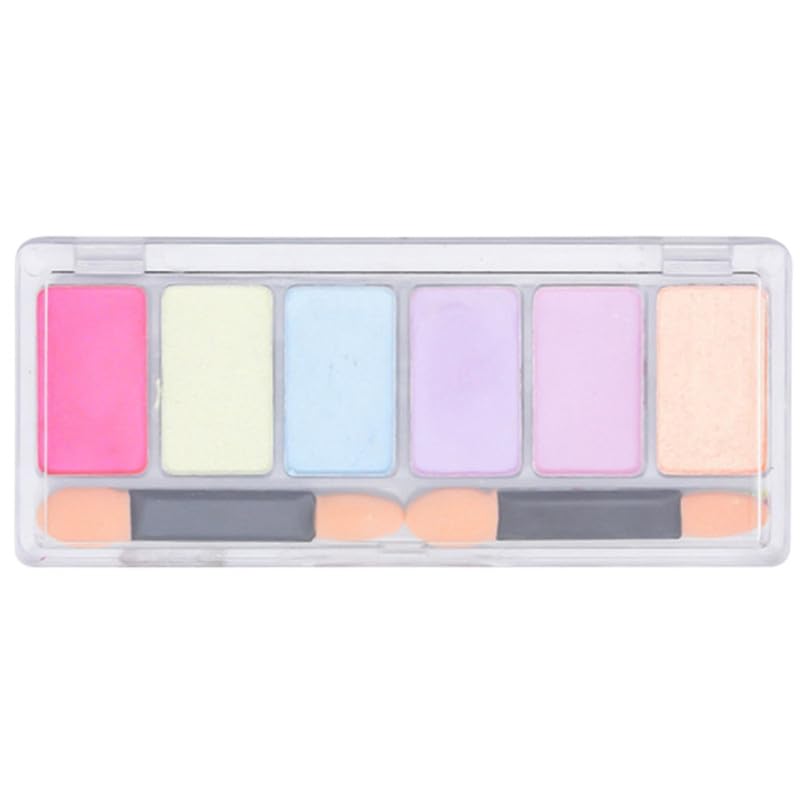 mippo® solid chrome nail powder palette – 6 metallic colors – mirror effect nail art manicure kit with glossy glitter