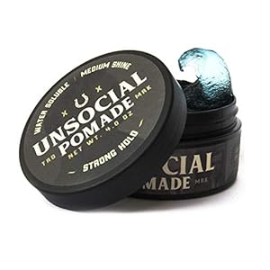 Dead Sea Mineral Jojoba Wax Pomade Original Hold Hair Pomade For Men – Medium Shine Water Based Wax Pomade. Flake Free Hair Gel Pomade – Easy To Wash Out – All Day Hold For All Hairstyles