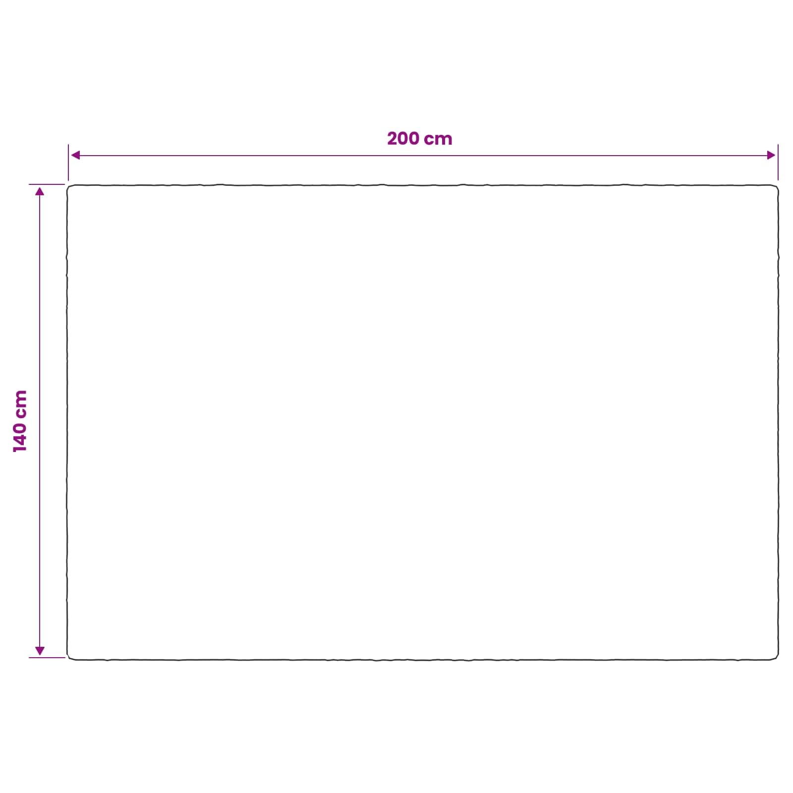 vidaXL Manta con Peso Blanco 140 x 200 cm 6 kg 100% Algodón 205T