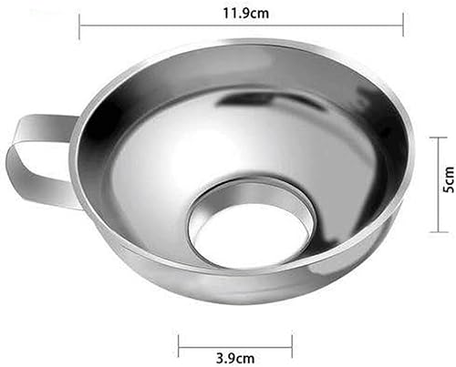 Miniatura 4 de Herramientas de cocina de acero inoxidable de boca ancha para conservas, copa de embudo, filtro de tolva, pepinillos, embudo de mermelada,