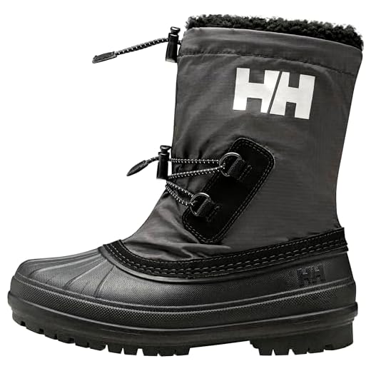 Helly Hansen Varanger Insulated, Botas de Invierno para Unisex niños, Black Light Grey, 29 EU
