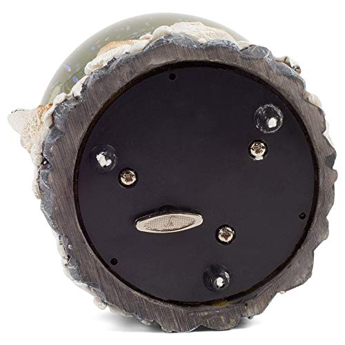 Elanze Designs Howling Wolf 100Mm Resin Stone 3D Musical Water Globe Plays Tune Born Free #TOP4