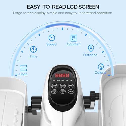 image for FRYLINE Under Desk Elliptical Machine 12 Speeds Electric Leg Exerciser
