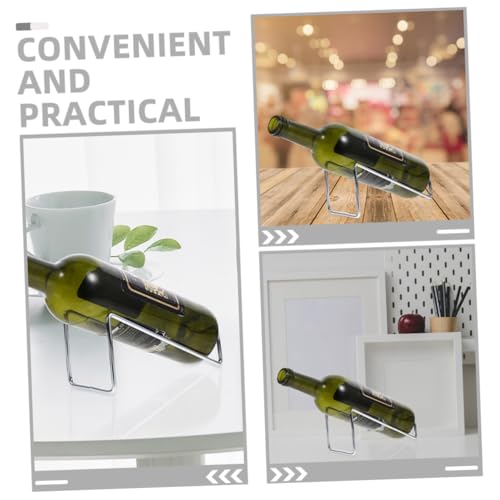 Soporte para Botella de Vino de Hierro Moderno de Mesa 2 Piezas miniatura 7
