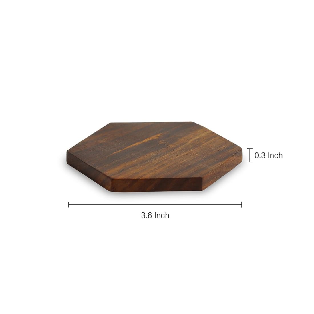 Wooden Expert Pack of 2 Cornered Spring' Wooden Coasters Set of 2 (Brown, Sheesham Wood)|Coasters for Dining Table for Hot Pots Tea Coasters Table Coasters Tea Coaster Set Coster Wooden Coaster 2