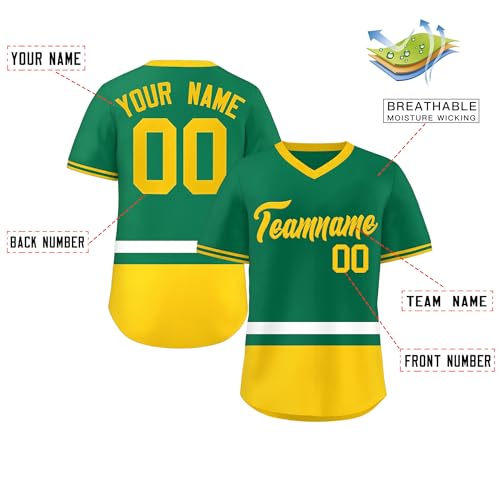 Jersey personalizado de béisbol, uniforme de equipo, camiseta con franjas, nombre y número cosidos o impresos para adultos y niños miniatura 2