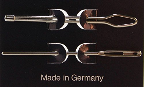 Telliswelt 2 Durchziehnadeln Wollnadel für Gummi Garn Wolle usw. 6,5 & 7 cm - Made in Germany-