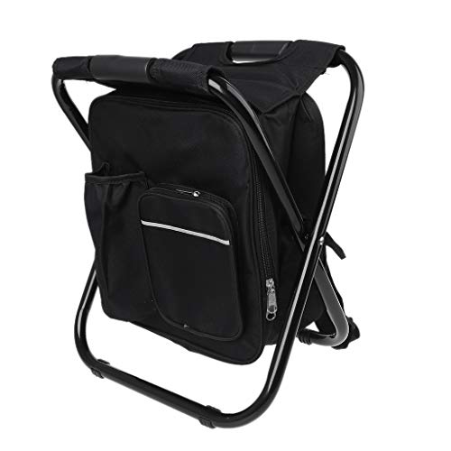 smallJUN Backpack Cooler Chair - Taburete Plegable portátil Compacto Eventos al Aire Libre, Picnic, Viajes, Senderismo, Camping, chupar Rueda, Playa, desfiles y más Silla Cooler