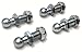 Hatchlift Products Ball Stud with Nylon Nuts - Replacement End Fitting for Socket Gas Springs - Easy Disconnect & Reconnect - Extends Gas Spring Life - Off-Season Storage, 10mm Stud - 4 pcs