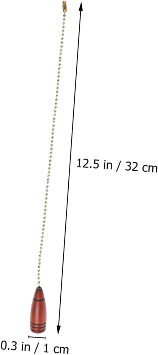 3pcs Retro Pendant Lighting Chain Beaded Pull Chain Ceiling Fan Pulls for Ceiling
