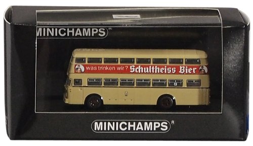 Preisvergleich Produktbild Minichamps 169071082 - Buessing D2U Doppeldecker, Schultheis, Maßstab: 1:160
