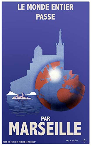Cartel genérico Marsella - Póster (300 gramos, 60 x 90 cm, 60 x 70 cm, disponible a 70 € bajo petición)