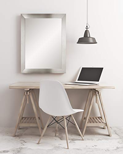 Brandtworks Modern Wall Mirror, 32" X 55", Silver #TOP1