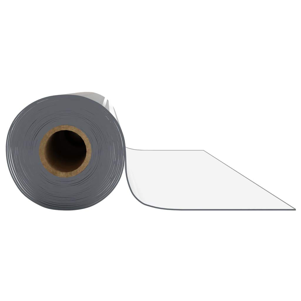 Tischfolie Rolle Transparent 0,9x15 m PVC 1,6 mm Dicke Kratzfest Wasserdicht Abwaschbar Tischdecke Schutzfolie für Tischdeko und Schreibtischunterlage