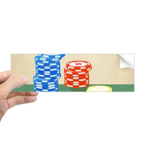 Autocollant pour ordinateur portable rectangulaire sticker pc jetons casino