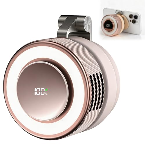 Mini ventilador sin aspas portátil para colgar en la ropa y refrescarse sin ruido 2
