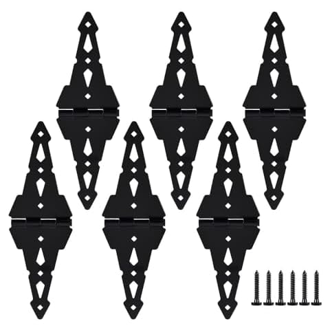 HOME MASTER HARDWARE 6 Pack 8 in. Decorative Strap Hinges Cover