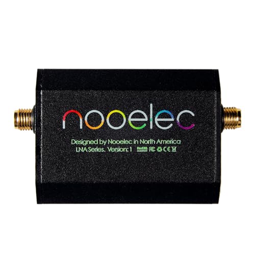 Nooelec Lana WB – moduł wzmacniacza o bardzo niskim poziomie hałasu (LNA) do radia RF i oprogramowania (SDR) z obudową i akcesoriami. Szerokopasmowa częstotliwość 300 MHz-8000 MHz z opcjami zasilania