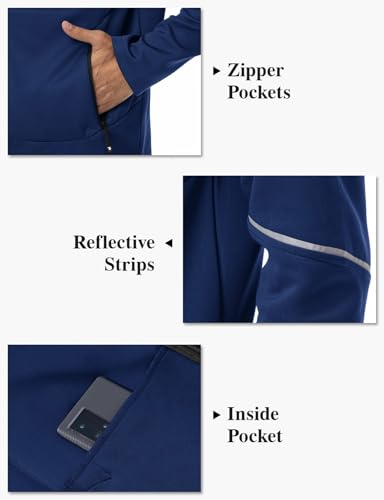 TBMPOY Men's Hooded Tracksuits Sweatsuits 2 Piece Sets Jogging Track Sweat Suit Workout Gym Warm Up Outfits with Hoodie4