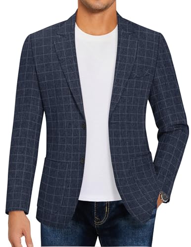 COOFANDY Men's Blazer Jacket Fashion Modern Western Sport Coat Big and Tall Dress Suit Coat