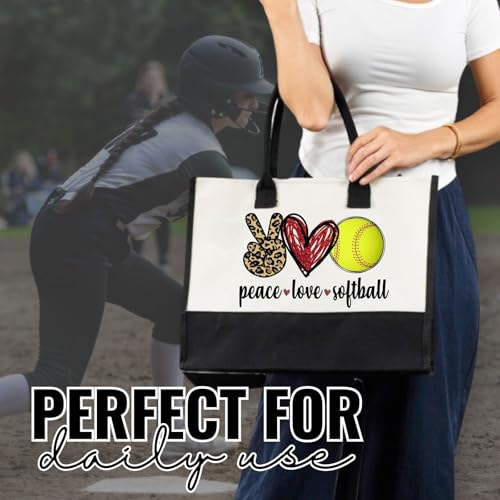 Bolso tote de lona grande para mujer miniatura 5