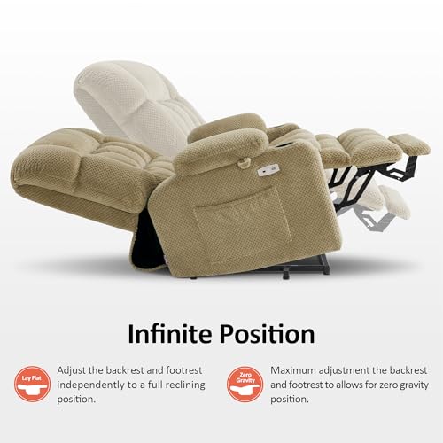 Image of MCombo Small Dual Motor Power Lift Recliner Chair for Petite Elderly, 7893