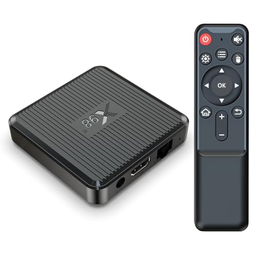 Android 11.0 TV Box, LEFFOT X98Q 4K Ultra HD Streaming Device for TV with HDR10+, Amlogic S905W2 Quad Core, 1GB RAM + 8GB ROM, 2.4G & 5G Dual Band WiFi 5, Home Smart TV Streaming Media Player