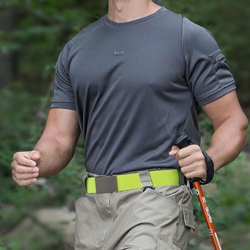 Image of Mile High Life Canvas Web Belt | Cut to Fit Up to 52 inch | Flip-Top Matte Silver Nickel Buckle 12 Colors