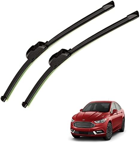 Auto Hub Car Wiper Blade Compatible with Fusion, Windshield Car Wiper Blades Fusion - Set of 2 Pcs (D-24,P-18)