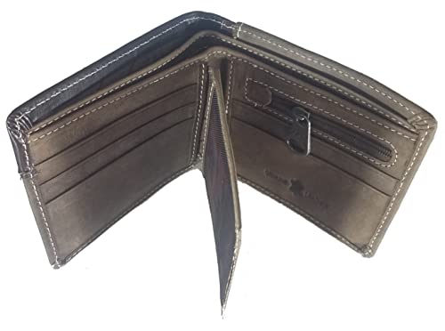 Custom MW Don't Tread On Me Tooled Leather Bi-fold Wallet in Brown2