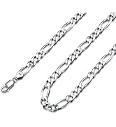 Lattd Byzantine Chain Sterling Silver Byzantine Necklace for Men