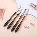 XLIUAX 4 Pack Nail Art Brushes, Nail Design Brush Nails Art Brushes for Gel Polish Nails Drawing Pen Home Diy Manicure Dotting Pen Painting Salon Home Round Flat Brush Tools