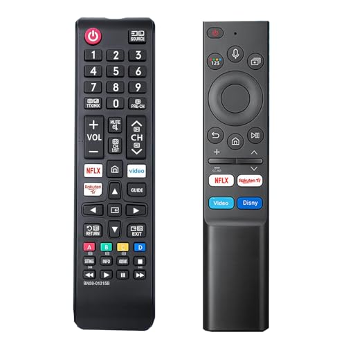 2er-Pack Fernbedienung für Samsung Smart TV, für Samsung 4K UHD HDR Crystal QLED UE Series Quantum TVs