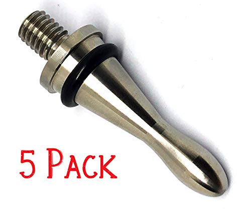 5 Pack Teardrop Stainless Steel Wine Bottle Stopper Hardware Kit for Wood Turning