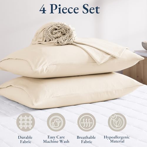 Microfibre pré-lavée durable pour parure de lit simple 3 pièces - 6