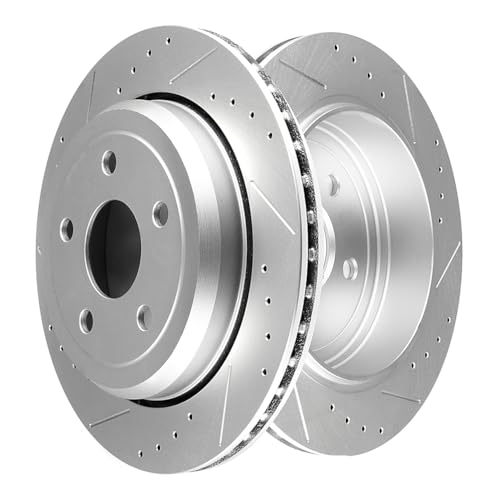 SCITOO Disc Brake Rotors Kits 53063 Rear Vented Brake Rotors Fit For Dodge For Durango 2011-2020,For Jeep For Grand Cherokee 2011-2020 by SCITOO - Image 4