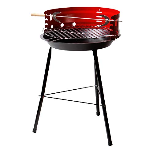 Aktive - Barbacoa Redonda De Pie Con Diámetro De 42 Cm (52575)