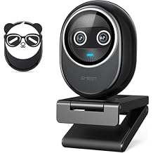 EMEET Piko+ Piko Plus, Worlds 1st Dual-Camera AI-Powered 4K Webcam, 1/2.55 Sony Sensor, 3 Mics&3 Sound Modes, Panda Magnetic Privacy Cover, USB C-C&C-A, Ideal for Livestreamers
