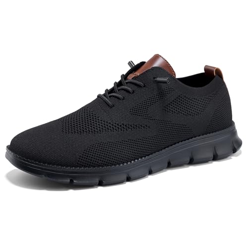 Wearbreeze Men’s Business Casual Oxford Sneakers – Lightweight Lace-Up Dress Shoes for Work, Travel & Daily Commute