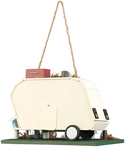 Nichoir à oiseaux en bois caravane Royal Gardineer idée cadeau nature - 8