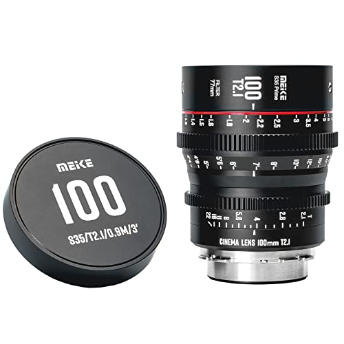 MEKE 135mm T2.4 Full Frame Kino-Objektiv – Manueller Fokus, PL-Mount Für Cinema Kameras