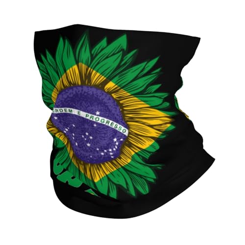 Multifuncional Cuello Pañuelo Brasil Bandera Brasileña Pañuelo De Cabeza Protección Solar Cuello Bufanda para Mujer Ciclismo Caza