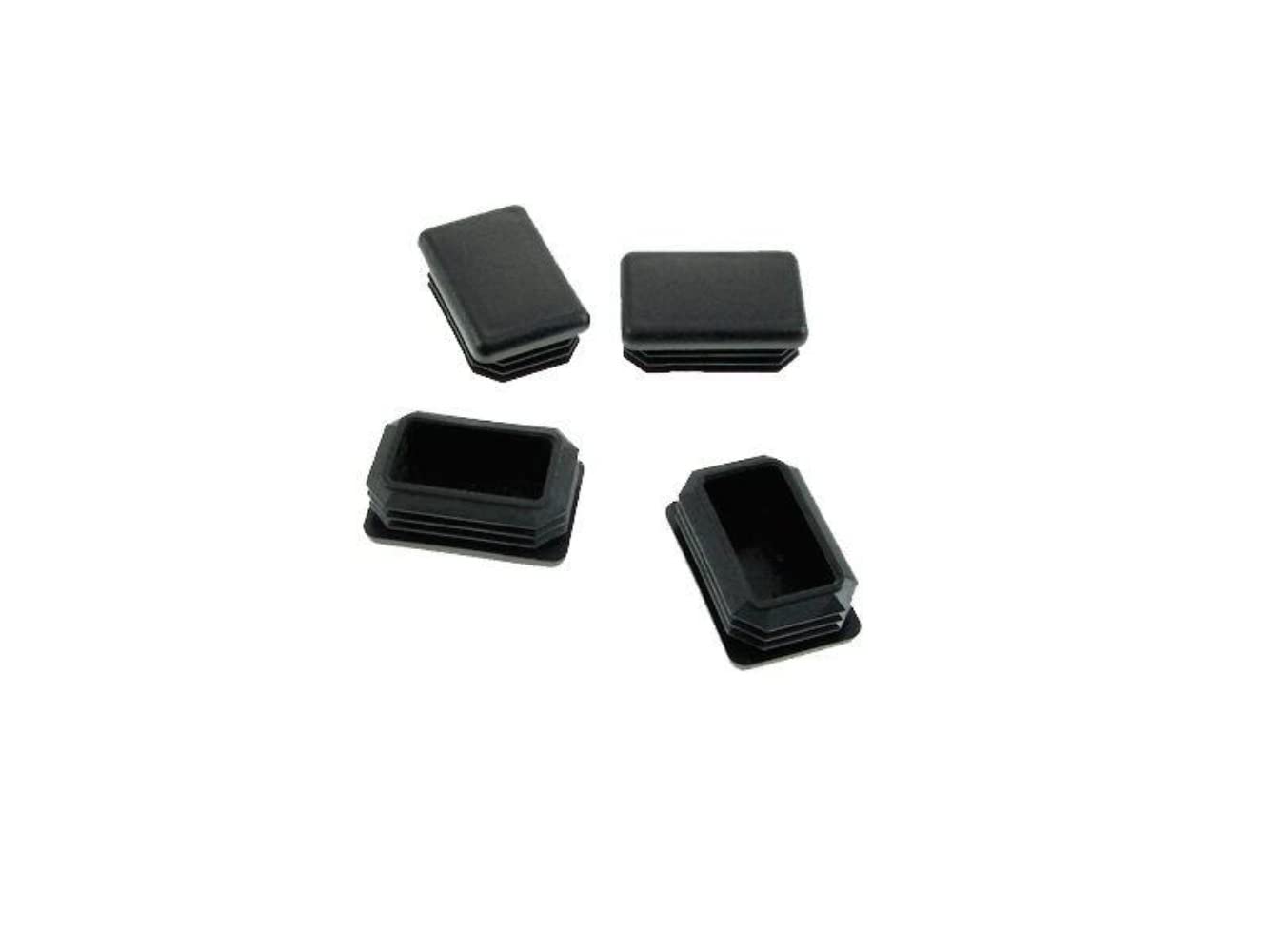4 Pack 1" x 1.5" Rectangular Tubing Plugs RER-1X1 1/2-14-20