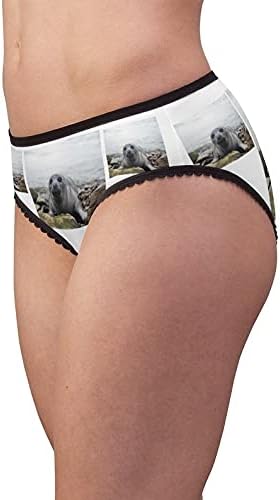 Harp Seal Panties,Harp Seal Underwear, Briefs, Cotton Briefs, Funny Underwear, Panties For Women