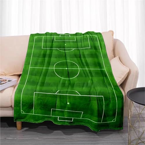 Couverture terrain de football 100x150cm pour lit et canapé