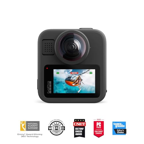 Image of GoPro MAX2 360 Accessory Bundle-Includes True 8K 360 Waterproof Action Camera, 4ft Extension Pole(Invisible Selfie Stick Effect), 2 Enduro Batteries, 64GB SanDisk microSD Card, Easy Quick App Editing